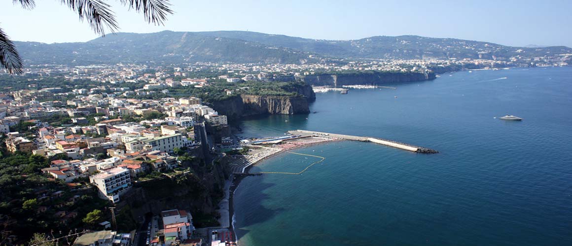 Enchanting Sorrento, perched on a towering promontory overlooking the sea