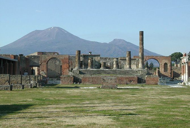 Naples and Pompeii  from Naples
